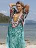 Женская длинная пляжная туника с принтом, артикул: PLPL-2159