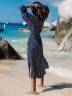 Женское пляжное платье в полоску, артикул: PLPL-2166