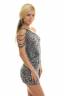 Женское платье принт леопард, артикул: STOK-051
