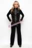 Женский велюровый костюм со стразами, артикул: AS8-SKSK-2211