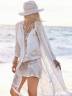 Женская пляжная туника-халат с бахромой, артикул: PLPL-2144