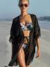 Женский пляжный халат с кружевом, артикул: JH-582