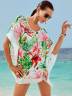 Женская пляжная туника с цветочным принтом, артикул: PLPL-2035