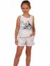 Детский хлопковый костюм для девочки, артикул: DSKNA-80