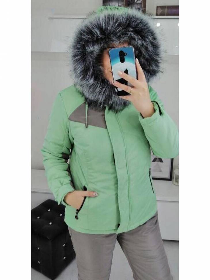Женский зимний утепленный костюм, большие размеры, артикул: AS8-SKTDS-4175