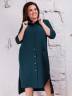 Женское однотонное платье, большие размеры, артикул: PLTDS-2045