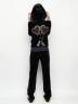 Женский бархатный костюм со стразами, артикул: AS8-SKSK-3064