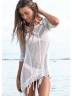 Женское прозрачное пляжное платье с бахромой, артикул: PLPL-1877
