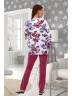 Женский домашний костюм с цветочным принтом, артикул: AS8-SKNA-3045