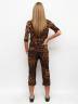 Женский леопардовый костюм с бриджами, артикул: AS8-SKSK-3088