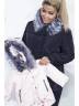 Женская зимняя стеганая куртка больших размеров, артикул: JVOBS-2663