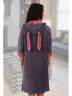Женский велюровый халат, артикул: JHNA-575