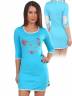 Женская трикотажная сорочка с принтом, артикул: ZHNBNA-47