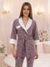 Женская трикотажная пижама с принтом перышко, артикул: ZHNBNA-1089