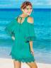 Женская пляжная туника с открытыми плечами, артикул: PLPL-2007