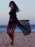 Женский прозрачный пляжный халат, артикул: PLPL-2190