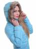 Женская куртка с мехом на капюшоне, артикул: JVOTDS-2546