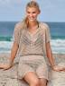 Женское пляжное прозрачное платье, артикул: PLPL-2192