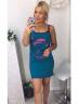 Женская трикотажная сорочка с принтом, артикул: ZHNBTDS-1190