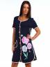 Женский халат с цветочным принтом, артикул: JHNA-59